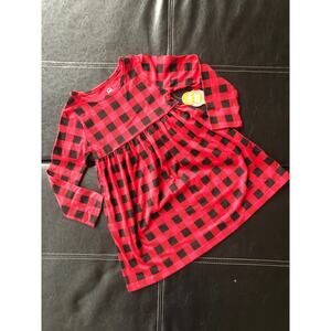 Wonder Nation Buffalo Plaid Knit Dress